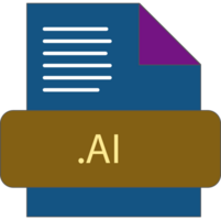 Ai File Extension Icon Fill And Bebes Writting png