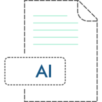 Ai File Format Icon Dashed Outline png