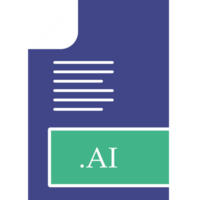 Ai File Format Icon Fill Insidse With Symbol png