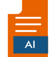 Ai File Format Icon Outline And Fill png