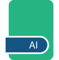 Ai File Format Icon With Contour png