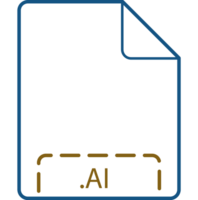 Ai File Icon Deep Rounded Outline png