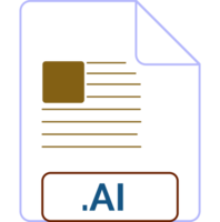 Ai File Icon Little Lines Outline png