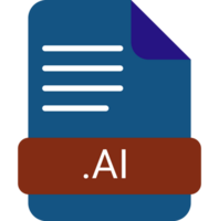 Ai Ip File Extension Icon Color Fill Outer Flat png