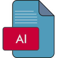 Ai File Extension Icon Fill And Outline png