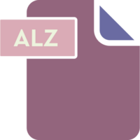 Alz File Format Icon Rounded Shapes And Spacing png