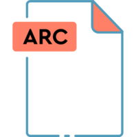 Arc File Format Minimal Icon Outline png