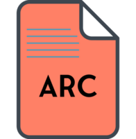 Arc File Icon Fill And Outline Rounded Corners png