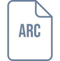 Arc File Icon Fill Rounded Corners Bold Outline png
