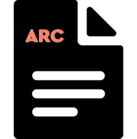 Arc File Icon With Chain Symbol png