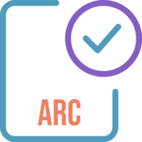Arc File Icon With Checked Mark png
