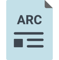 Arc File Icon With Symbols png