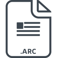 Arc File Icon With Symbol png