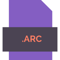 Arc File Extension Icon Fill Crisp Corners With Symbol png
