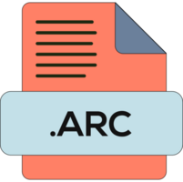 Arc File Extension Icon Green Fill png