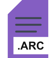 Arc File Extension Icon Black And Grey png