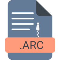 Arc File Extension Icon With Symbol png