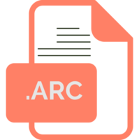 Arc File Extension Icon Yellow Fill Rounded Corners png