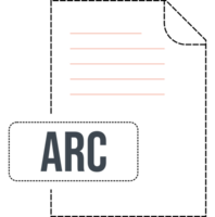 Arc File Format Icon Rounded Outline png