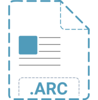Arc File Icon Magenta Dashed Rounded Outline png