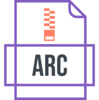 Arc File Icon Thick Outline Sharp Corners png