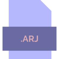 Arj File Extension Icon Fill Crisp Corners With Symbol png
