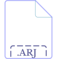 Arj File Minimal Icon png