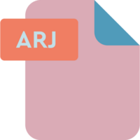 Arj File Format Icon Rounded Shapes png
