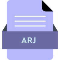Arj File Icon With Pastel Blue Color png