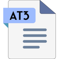 At3 File Icon With Black And Light Color png