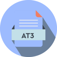 At3 File Icon With Purple Color In Circular Shape png
