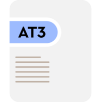 At3 File Icon Purple And Light Color png