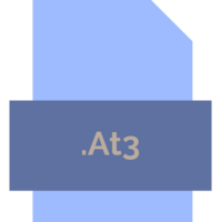 At3 File Extension Icon Fill Crisp Corners With Symbol png