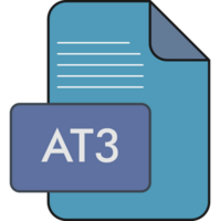 At3 File Extension Icon Fill And Outline png