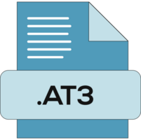 At3 File Extension Icon Megenta Fill png