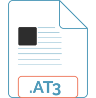 At3 File Icon Magenta Outline png