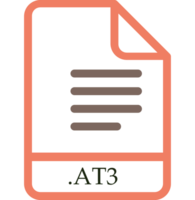 At3 File Minimal Icon With Symbol png