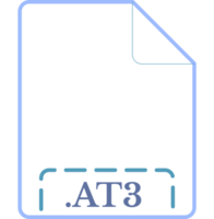 At3 File Icon Magenta Rounded Outline png