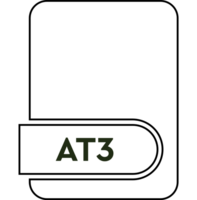 At3 File Format Icon Circular Shape png