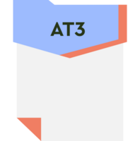 At3 File Format Minimal Icon png