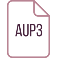 Aup3 File Icon Fill Rounded Corners Bold Outline png