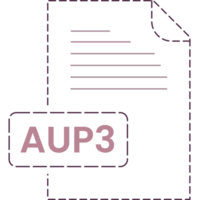Aup3 Icon Black Rounded Dashed Outline png
