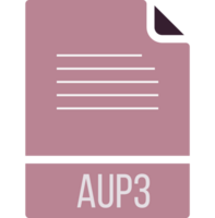 Aup3 Ip File Icon Fill Rounded Corners png