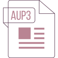 Aup3 Icon Inside Transparent Outline And Sharp Corners png