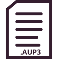 Aup3 Line Document Icon png