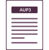 Aup3 Contract Document Icon png