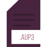 Aup3 File Extension Icon Minimal Colro Fill png