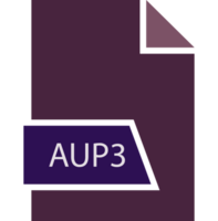 Aup3 File Format Icon Shape png
