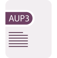 Aup3 File Icon Deep And Minimal png