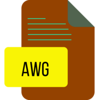 A word document with the word awg on it png